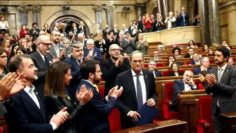 Quim Torra en una foto de archivo dentro del Parlament catalán Quim Torra en una foto de archivo dentro del Parlament catalán