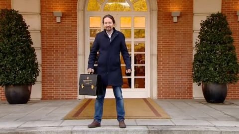 Pablo Iglesias llega al Consejo de Ministros