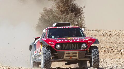 Stephane Peterhansel, en acci&oacute;n en el Dakar