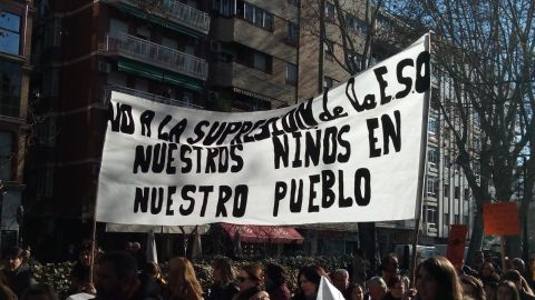 Huelga colegios rurales