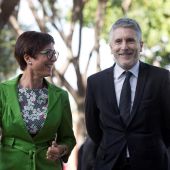 María Gámez junto a Fernando Grande-Marlaska