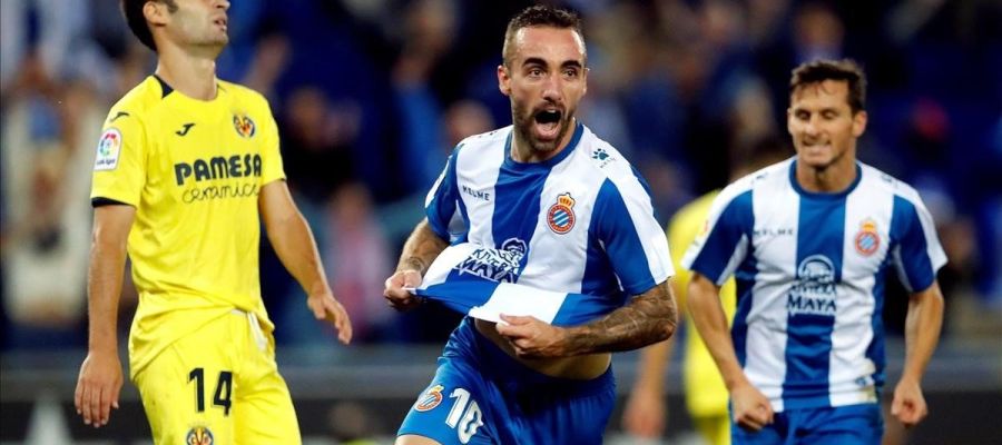 El Espanyol celebra un gol ante el Villarreal El Espanyol celebra un gol ante el Villarreal