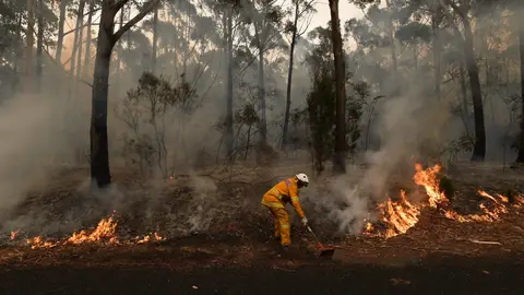 Imagen de uno de los incendios de Australia Imagen de uno de los incendios de Australia