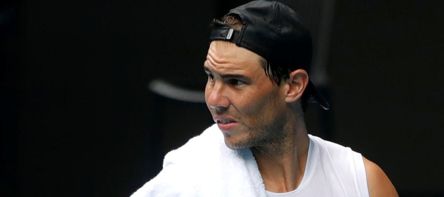 Rafa Nadal, entrenando para el Open de Australia Rafa Nadal, entrenando para el Open de Australia