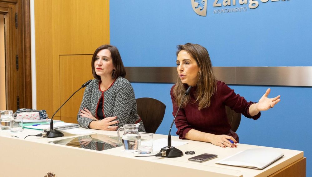 La vicealcaldesa, Sara Fernández y la portavoz del Gobierno, María Navarro