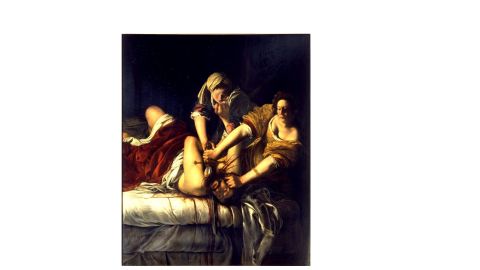 Cuadro 'Judit decapitando a Holofernes' de Artemisia Gentileschi.