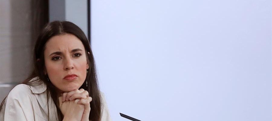La ministra de Igualdad, Irene Montero La ministra de Igualdad, Irene Montero