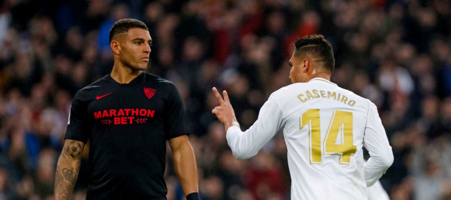 Casemiro celebra un gol Casemiro celebra un gol