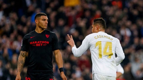 Casemiro celebra un gol