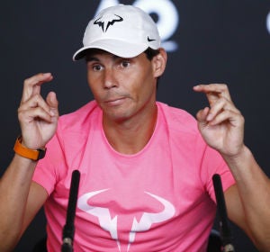 Rafa Nadal, en rueda de prensa Rafa Nadal, en rueda de prensa