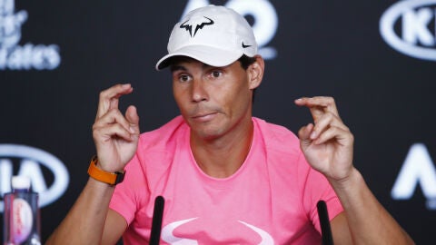 Rafa Nadal, en rueda de prensa