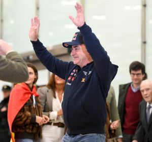 Carlos Sainz a su llegada a Madrid Carlos Sainz a su llegada a Madrid
