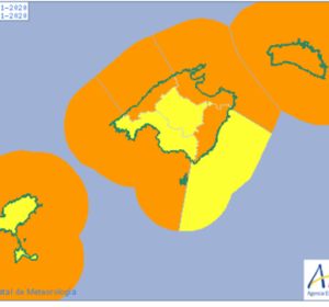 La Aemet mantiene para este lunes en Baleares la alerta naranja por meteorología adversa. La Aemet mantiene para este lunes en Baleares la alerta naranja por meteorología adversa.