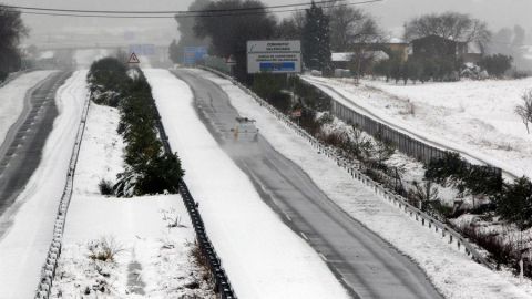 Nieve en carretera