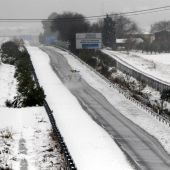 Nieve en carretera