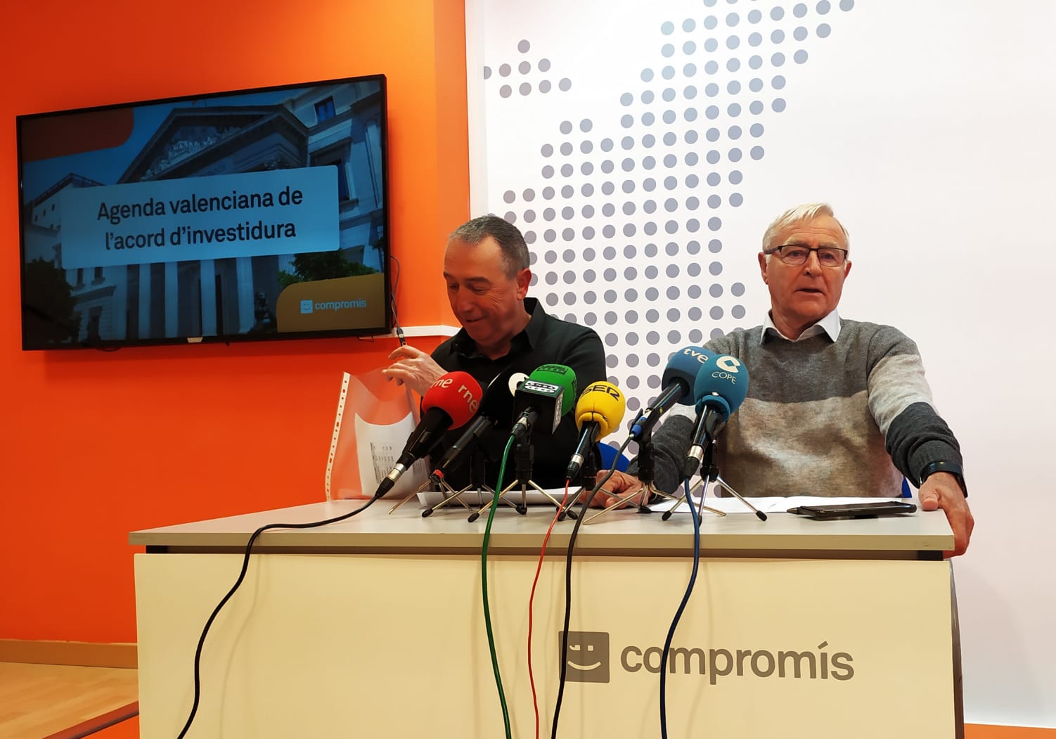 Compromís advierte que los PGE demostrarán la voluntad del gobierno para cumplir la Agenda Valenciana Compromís advierte que los PGE demostrarán la voluntad del gobierno para cumplir la Agenda Valenciana