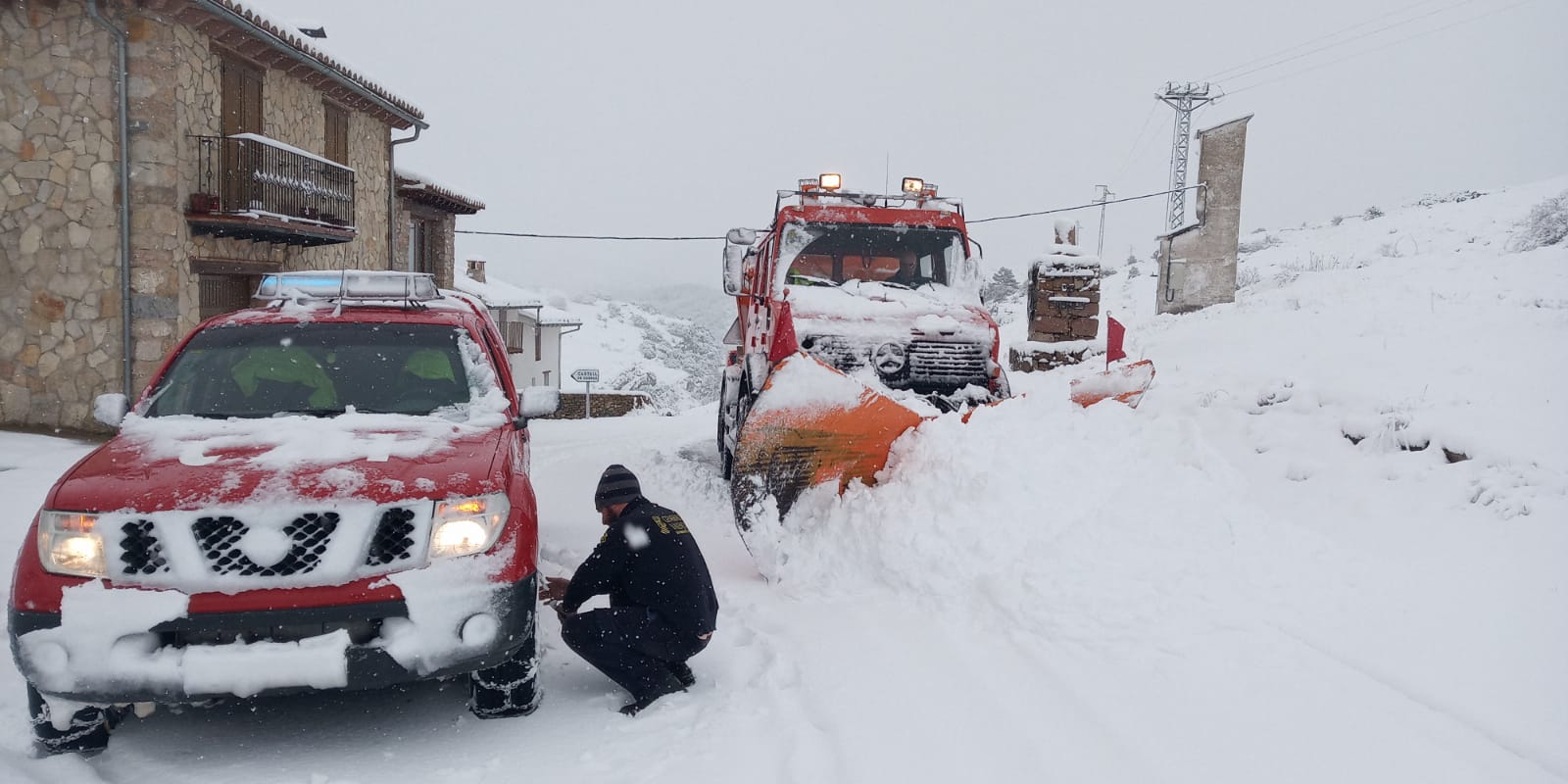 Sigue la alerta roja por nevadas en el interior de Castellón Sigue la alerta roja por nevadas en el interior de Castellón