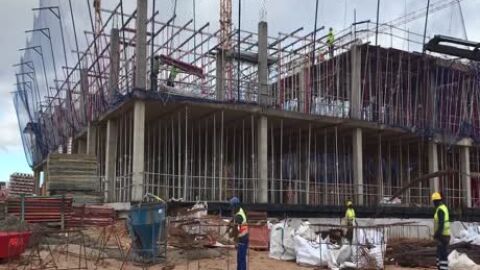 Obras del hospital de Alca&ntilde;iz