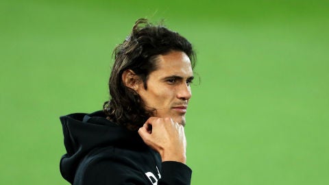 El delantero uruguayo Edinson Cavani