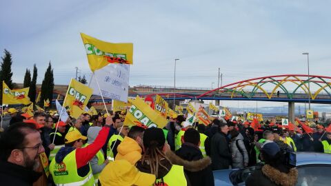 Movilizaciones en el acceso a PLAZA