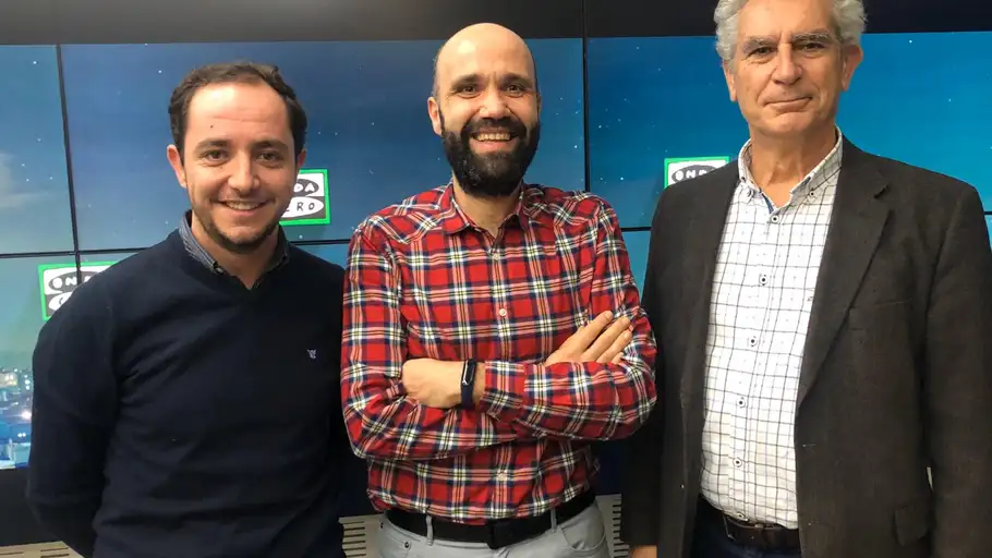 Sergio López, David del Cura y Santiago Moreno El Gerente y un investigador del IMIDRA nos hablan del proyecto científico para recuperar las ovejas extinguidas en nuestra comunidad.