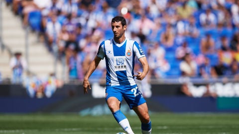 Esteban Granero con la camiseta del Espanyol
