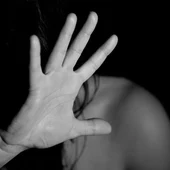 Recreación de una escena de violencia machista Recreación de una escena de violencia machista