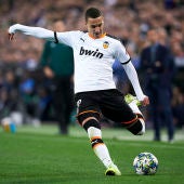 Rodrigo Moreno, durante un partido con el Valencia. 