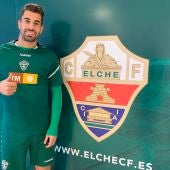 Josema Sánchez, en su puesta de largo como nuevo jugador del Elche.