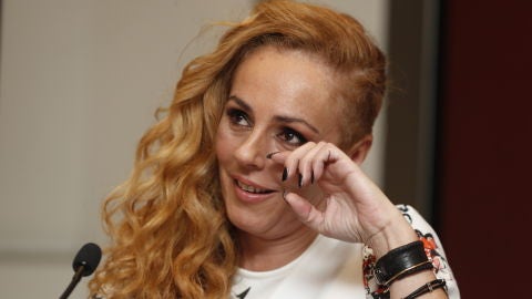 Roc&iacute;o Carrasco durante la rueda de prensa 