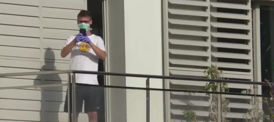 Un turista alemán aislado en la Gomera por el coronavirus Un turista alemán aislado en la Gomera por el coronavirus