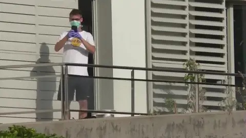 Un turista alemán aislado en la Gomera por el coronavirus Un turista alemán aislado en la Gomera por el coronavirus