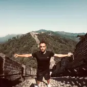 Daniel Carmona, durante su estancia en China Daniel Carmona, durante su estancia en China