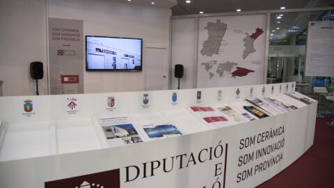 Stand de la Diputaci&oacute;n de Castell&oacute;n en Cevisama.
