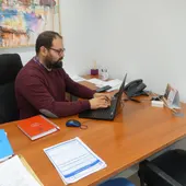 Javier Bello, en su despacho Javier Bello, en su despacho