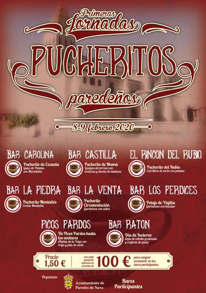 Paredes de Nava acoge este fin de semana sus primeras "Jornadas del Pucherito" Paredes de Nava acoge este fin de semana sus primeras "Jornadas del Pucherito"