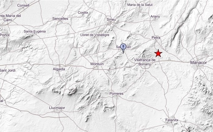 Mallorca registra un pequeño terremoto entre Vilafranca y Petra Mallorca registra un pequeño terremoto entre Vilafranca y Petra
