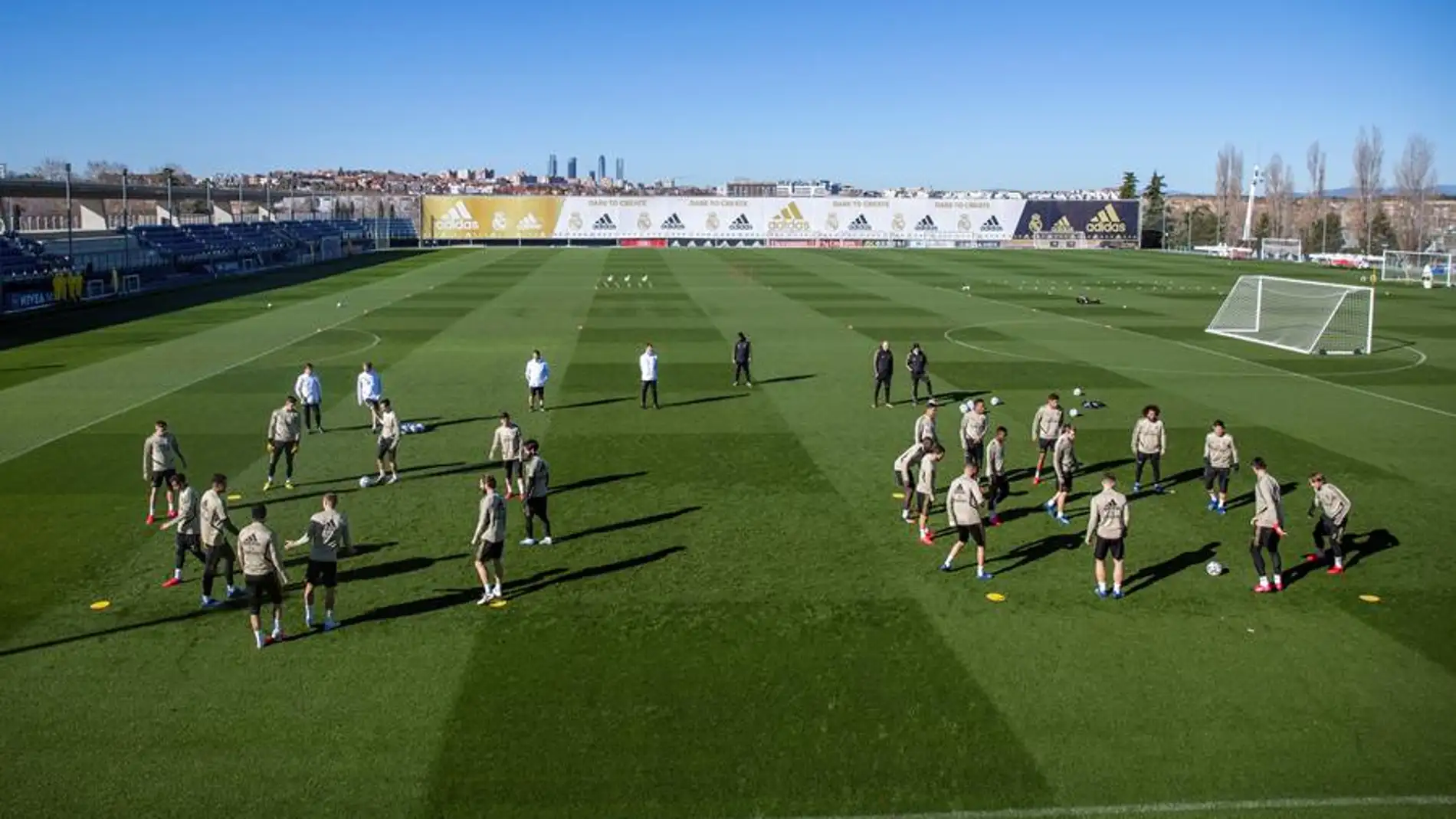 Campo de entrenamiento del Real Madrid en Valdebebas. 