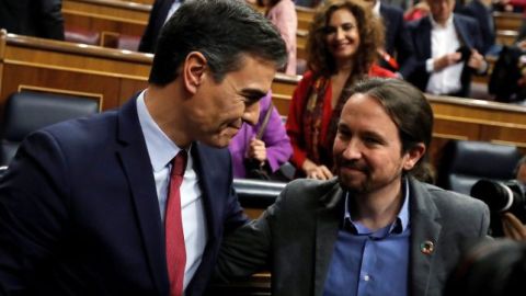 Pedro S&aacute;nchez y Pablo Iglesias