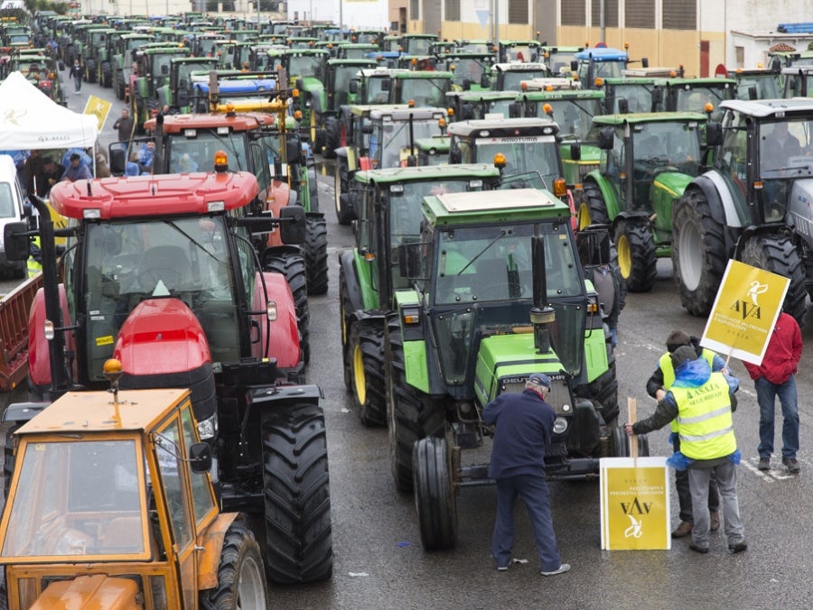 Centenares de tractores saldrán a la calle en València para exigir mejoras en el sector aagrícola Centenares de tractores saldrán a la calle en València para exigir mejoras en el sector aagrícola