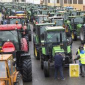 Tractorada organizada por los agricultores valencianos.