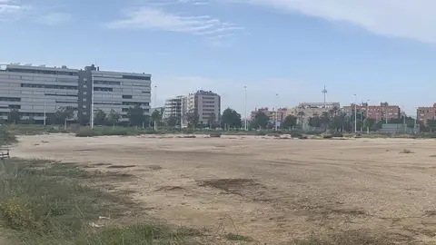 Parcela en la que se va a construir el IES 'Periodista Vicente Verdú' de Elche. Parcela en la que se va a construir el IES 'Periodista Vicente Verdú' de Elche.