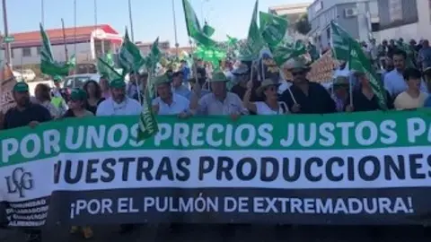 campo extremeño asaja movilización agricultores