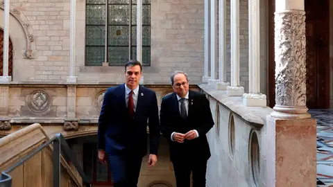 Pedro Sánchez y Quim Torra Pedro Sánchez y Quim Torra