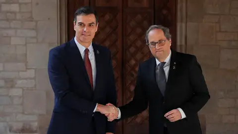 Pedro Sánchez y Quim Torra Pedro Sánchez y Quim Torra