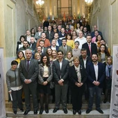 Foto de familia de los participantes en los "Sabores del Quijote" Foto de familia de los participantes en los "Sabores del Quijote"