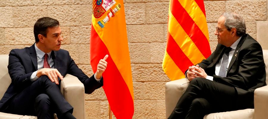 Pedro Sánchez y Quim Torra Pedro Sánchez y Quim Torra