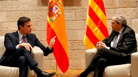 Pedro S&aacute;nchez y Quim Torra