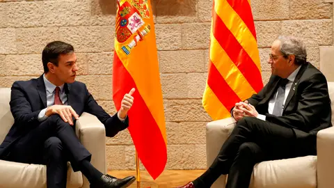 Pedro Sánchez y Quim Torra Pedro Sánchez y Quim Torra