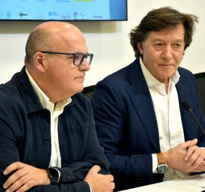 Manuel Baltar e José Ramón Lete na presentación das competicións nacionais de Remo en Castrelo de Miño Manuel Baltar e José Ramón Lete na presentación das competicións nacionais de Remo en Castrelo de Miño